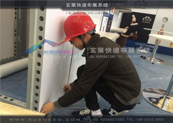 模塊展臺現(xiàn)場搭建