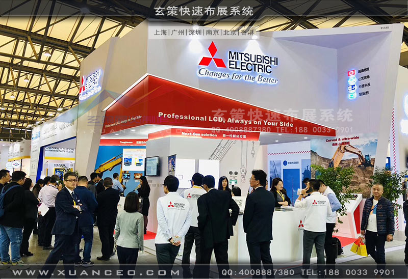 三菱電機(jī)展臺(tái)搭建現(xiàn)場(chǎng)照片