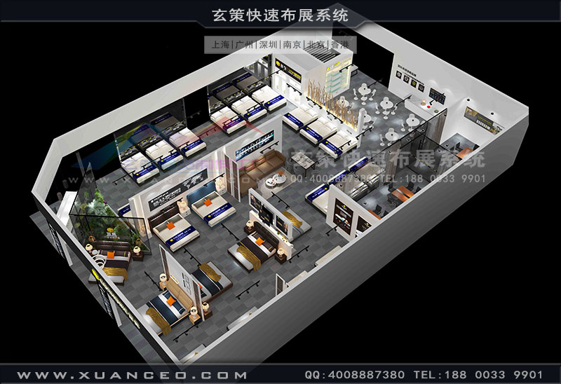 宜奧展臺設計俯視圖
